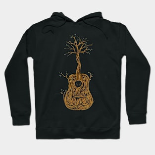 guitar root wood Hoodie